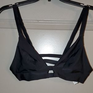 Sexy black swim top